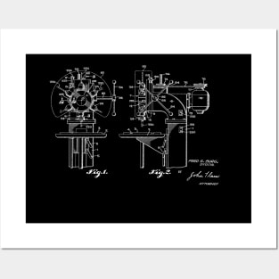 Drill Press Machine Vintage Patent Drawing Posters and Art